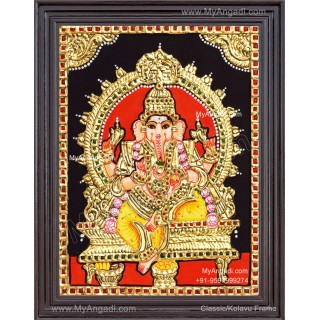 Ganesha Tanjore Painting