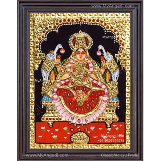 Gajalakshmi Tanjore Painting