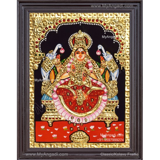 Gajalakshmi Tanjore Painting