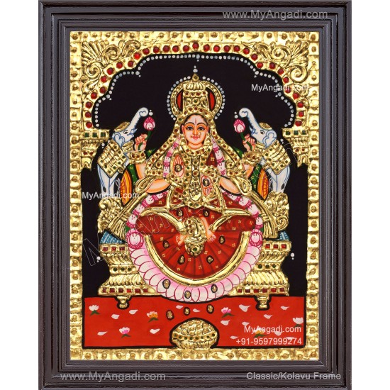 Gajalakshmi Tanjore Painting