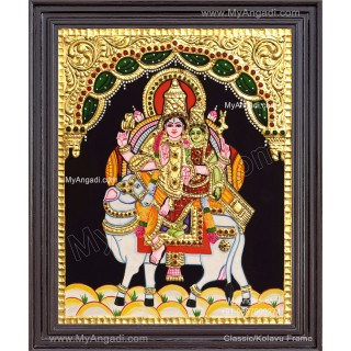 Pradhosam Sivan Parvathi Tanjore Painting