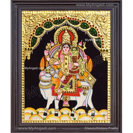 Pradhosam Sivan Parvathi Tanjore Painting