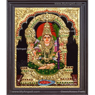 Kamatchi Amman Tanjore Painting