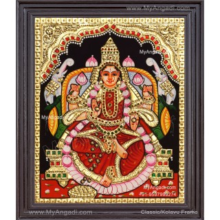 Gajalakshmi Tanjore Painting