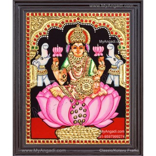 Gajalakshmi Tanjore Painting