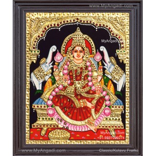 Gajalakshmi Tanjore Painting 