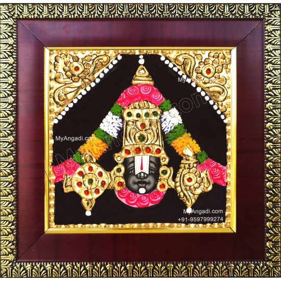 Balaji Face Tanjore Painting