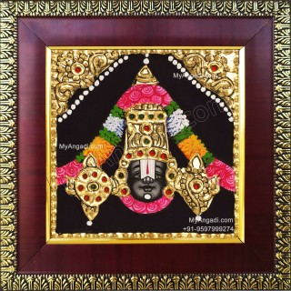 Balaji Face Tanjore Painting