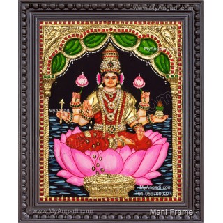 3D Lakshmi Devi Tanjore Painting