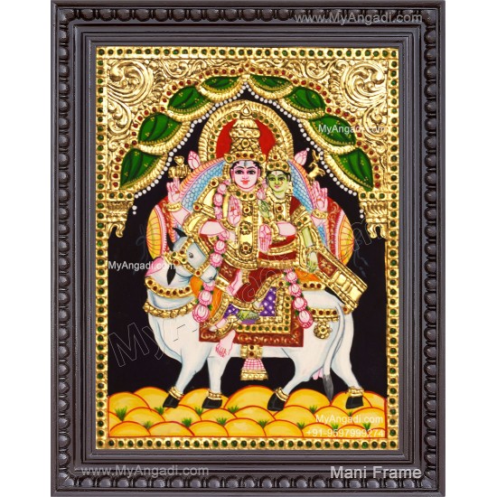 Pradhosam Sivan Parvathi Tanjore Painting