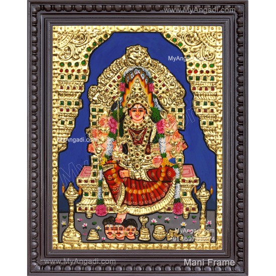 Samayapura Mariamman Tanjore Painting