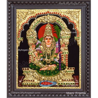 Kamatchi Amman Tanjore Painting