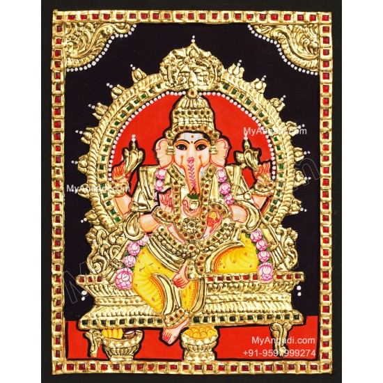 Ganesha Tanjore Painting