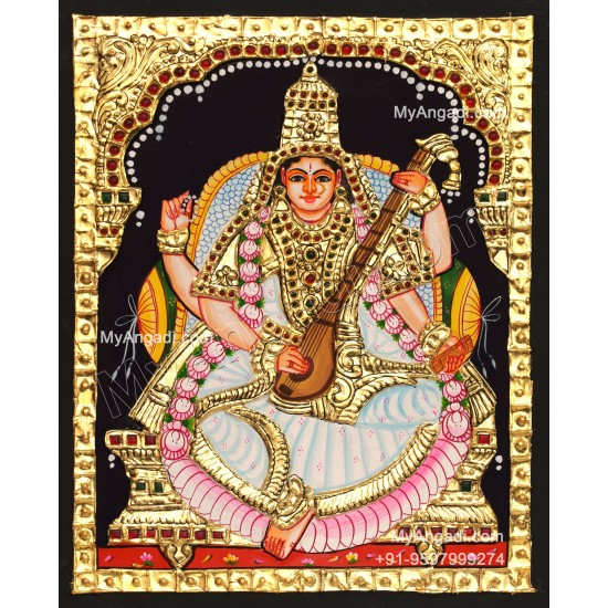 Saraswathi Tanjore Painting