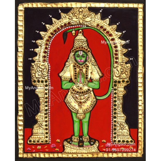 Hanuman Tanjore Painting