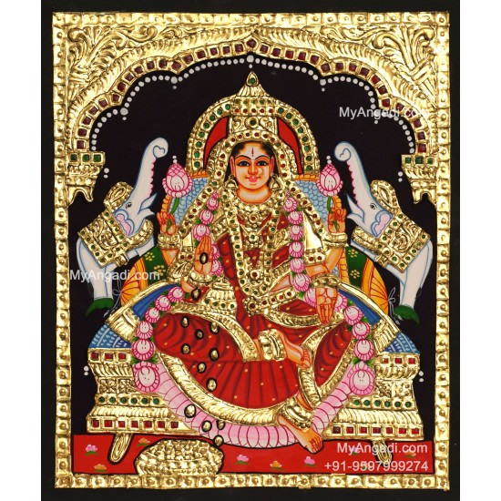 Gajalakshmi Tanjore Painting