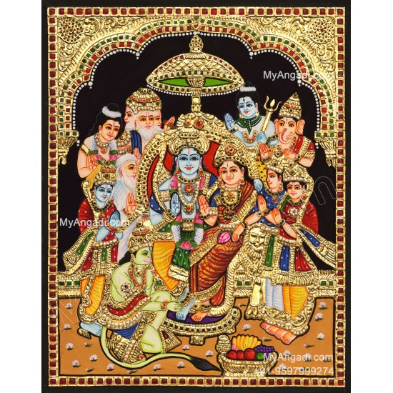 Ram Parivar Tanjore Painting
