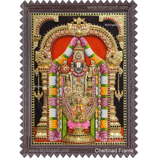 3d Balaji Lakshmi Tanjore Painting