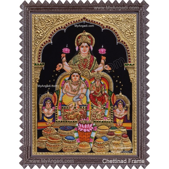 Kubera Lakshmi Tanjore Painting