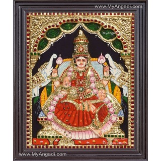 Gajalakshmi 3D Tanjore Painting