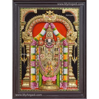 3d Balaji Lakshmi Tanjore Painting