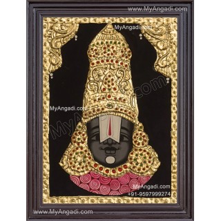 Balaji Face Tanjore Painting