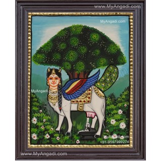 Kamadhenu Tanjore Painting