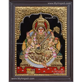 Saraswathi Tanjore Painting