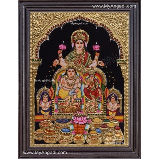 Kubera Lakshmi Tanjore Painting