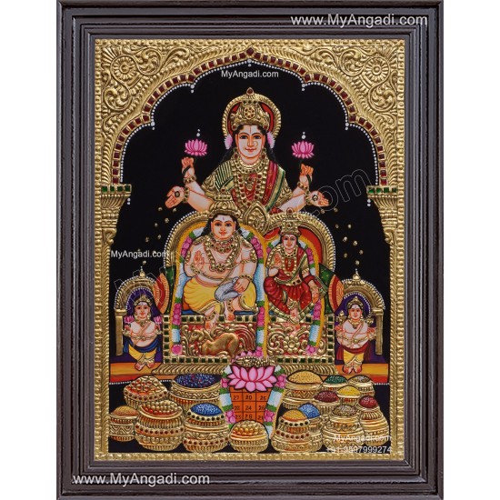 Kubera Lakshmi Tanjore Painting