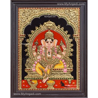 Ganesha Tanjore Painting