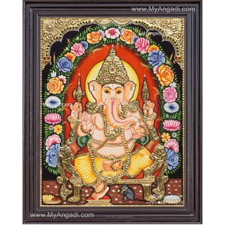 Ganesha Tajore Painting