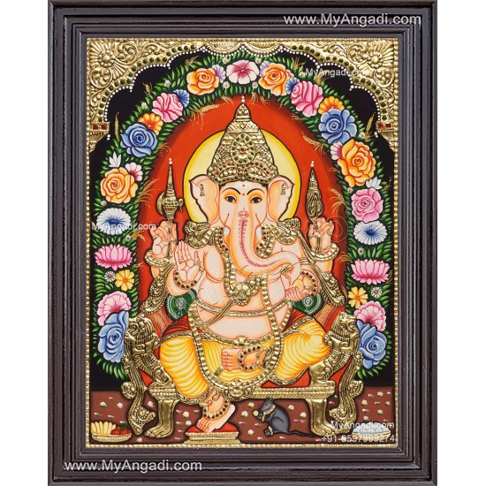 Ganesha Tajore Painting