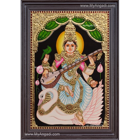Saraswathi Tanjore Painting