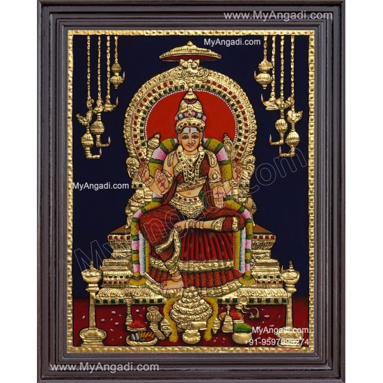 Bhuvaneshvari Amman Tanjore Painting