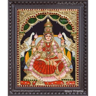 Gajalakshmi 3D Tanjore Painting