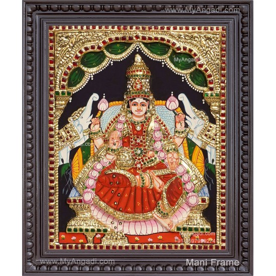 Gajalakshmi 3D Tanjore Painting