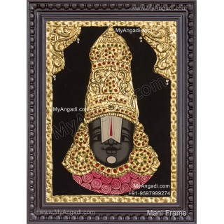 Balaji Face Tanjore Painting