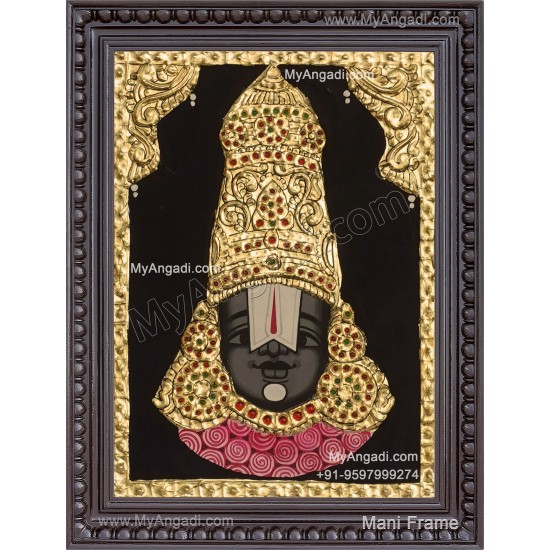 Balaji Face Tanjore Painting