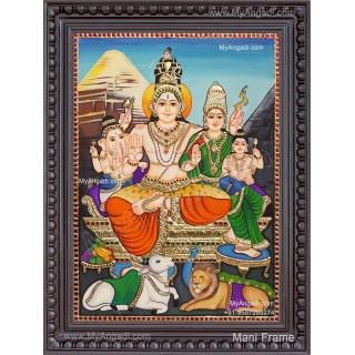 Shiva Family Tanjore Painting