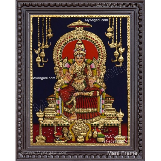 Bhuvaneshvari Amman Tanjore Painting