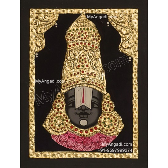 Balaji Face Tanjore Painting