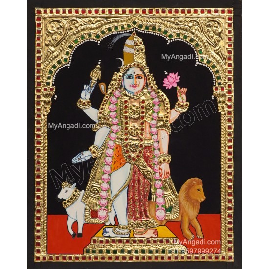 Ardhanarishvarar Tanjore Painting