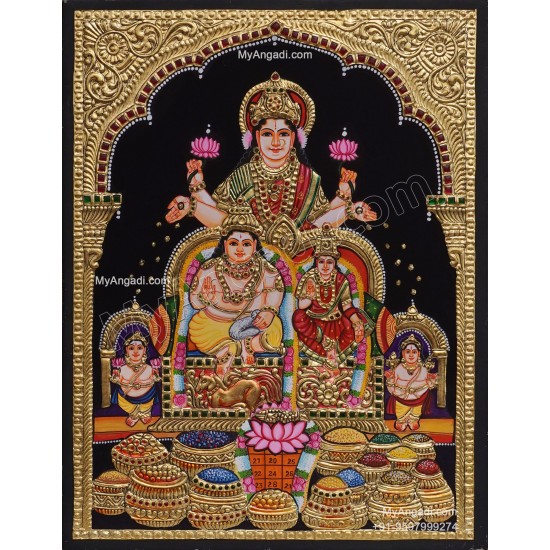 Kubera Lakshmi Tanjore Painting