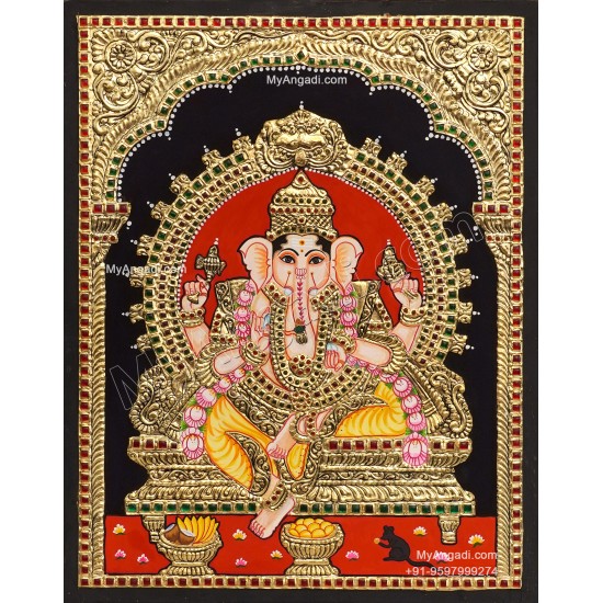 Ganesha Tanjore Painting