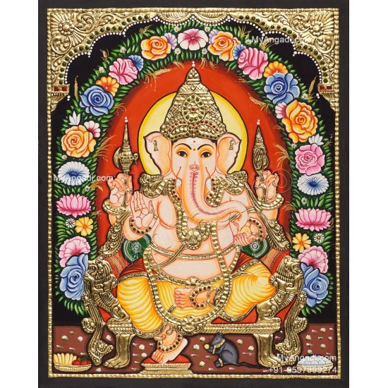 Ganesha Tajore Painting