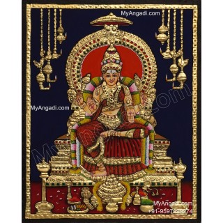 Bhuvaneshvari Amman Tanjore Painting