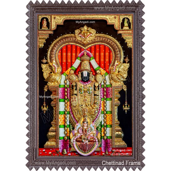 3D Balaji Lakshmi Tanjore Painting 3D Balaji Lakshmi Tanjore Painting