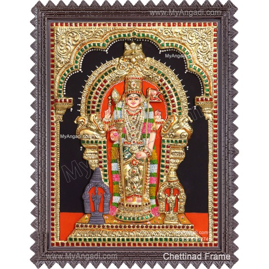 Thiruchendhur Murugar 3D Tanjore Painting Thiruchendhur Murugar 3D Tanjore Painting