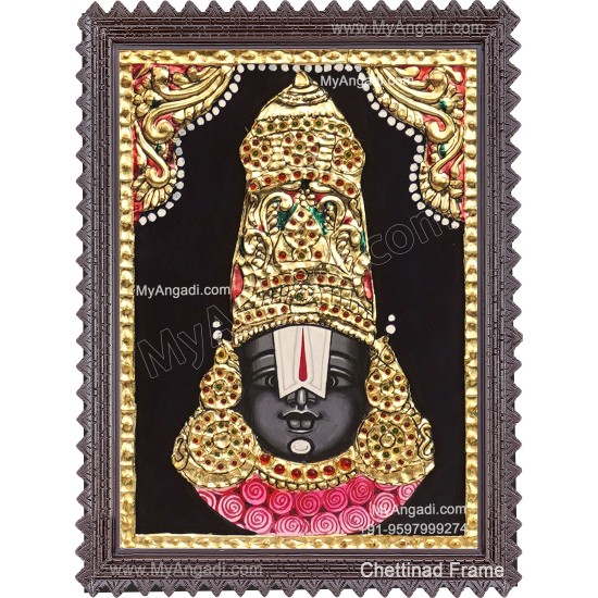 Balaji Face Tanjore Painting